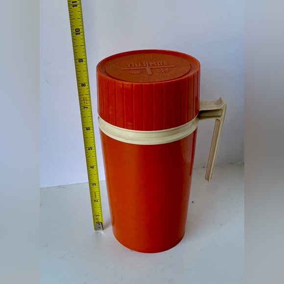 Vintage‎ Orange Thermos Insulated Jar Container 16 oz. - Picture 7 of 8